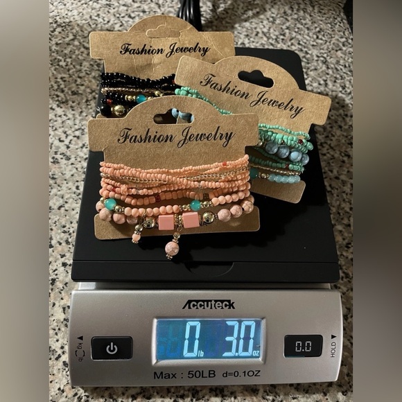 Fashion Jewelry Multicolor Beaded Bracelet Trio - Picture 5 of 5